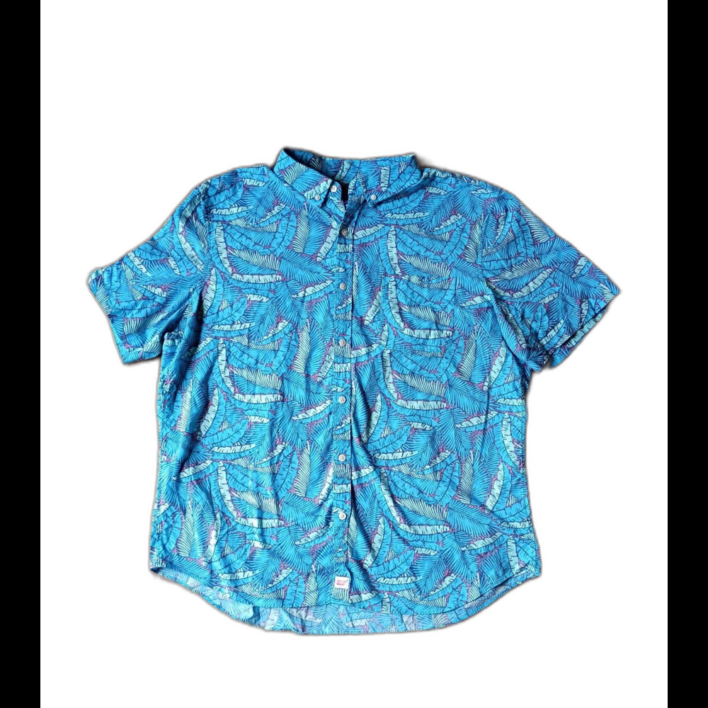 Vineyard Vines Blue Leaf Murray Shirt XL